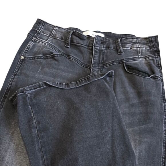 KanCan Black Denim Willow Front Seam Flare Jeans 29 - Picture 3 of 6